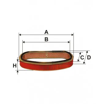 Filtre à air FILTRON AR 319