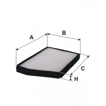 Filtre, air de l'habitacle FILTRON