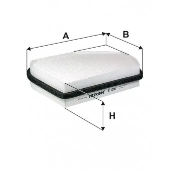 Filtre, air de l'habitacle FILTRON K 1016