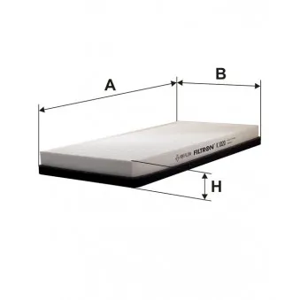 Filtre, air de l'habitacle FILTRON K 1020