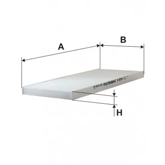Filtre, air de l'habitacle FILTRON K 1034