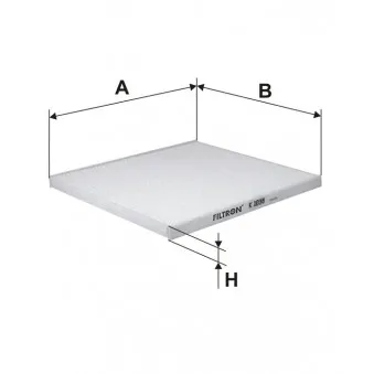 Filtre, air de l'habitacle FILTRON K 1038