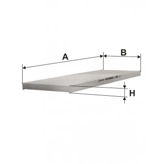 Filtre, air de l'habitacle FILTRON K 1056