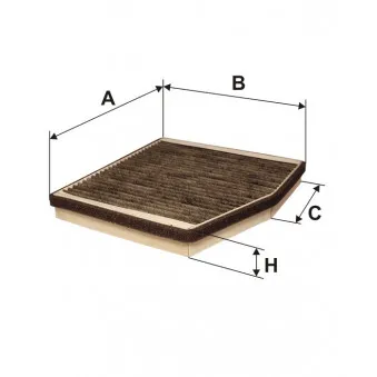 Filtre, air de l'habitacle FILTRON K 1104A