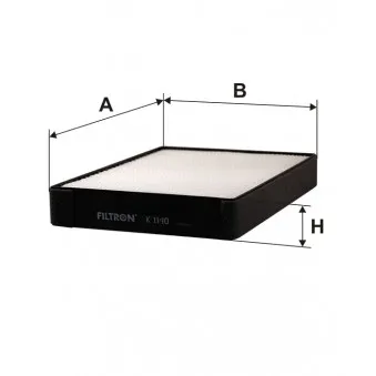 Filtre, air de l'habitacle FILTRON K 1140
