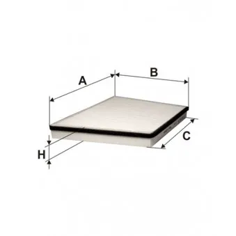 Filtre, air de l'habitacle FILTRON K 1146