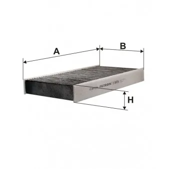 Filtre, air de l'habitacle FILTRON K 1147A