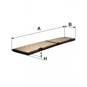 Filtre, air de l'habitacle FILTRON K 1169A
