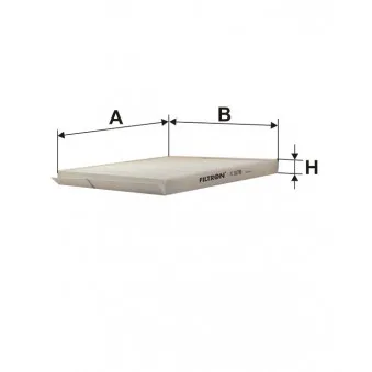 Filtre, air de l'habitacle FILTRON K 1178