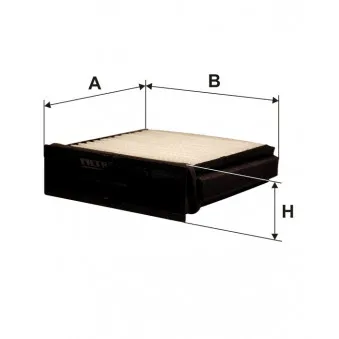 Filtre, air de l'habitacle FILTRON K 1215