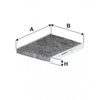 Filtre, air de l'habitacle FILTRON K 1251A
