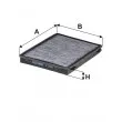 Filtre, air de l'habitacle FILTRON K 1266A - Visuel 1