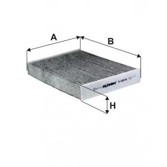 Filtre, air de l'habitacle FILTRON K 1267A