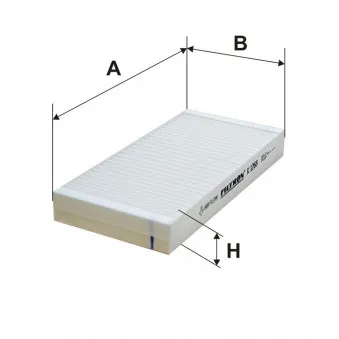 Filtre, air de l'habitacle FILTRON K 1268