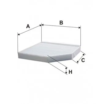 Filtre, air de l'habitacle FILTRON K 1278