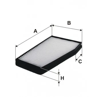 Filtre, air de l'habitacle FILTRON