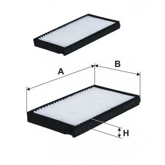 Filtre, air de l'habitacle FILTRON