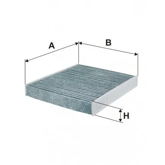 Filtre, air de l'habitacle FILTRON K 1313A