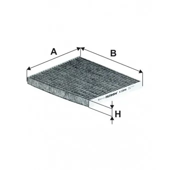 Filtre, air de l'habitacle FILTRON K 1314A