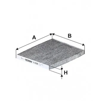 Filtre, air de l'habitacle FILTRON K 1332A