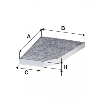 Filtre, air de l'habitacle FILTRON