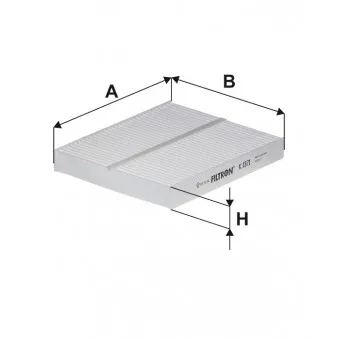 Filtre, air de l'habitacle FILTRON K 1371