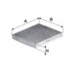 Filtre, air de l'habitacle FILTRON K 1388A - Visuel 1