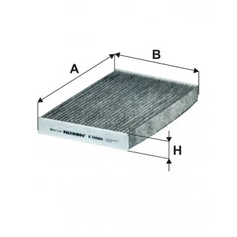 Filtre, air de l'habitacle FILTRON K 1408A
