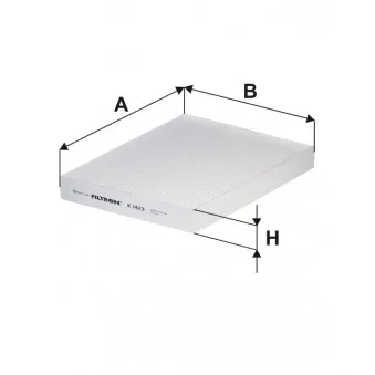 Filtre, air de l'habitacle FILTRON K 1423