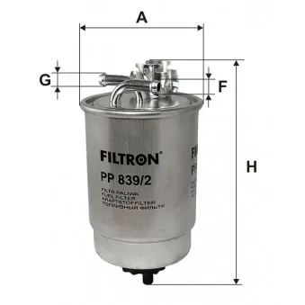 Filtre à carburant FILTRON