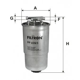 Filtre à carburant FILTRON PP 839/3