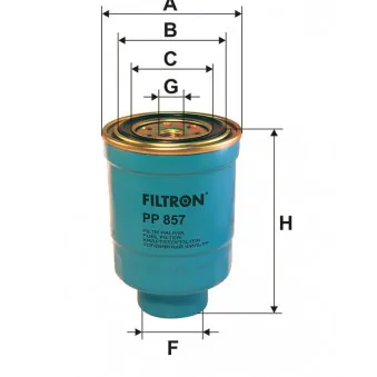 Filtre à carburant FILTRON PP 857