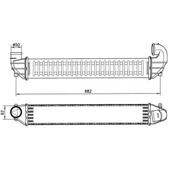 Intercooler, échangeur NRF 30139