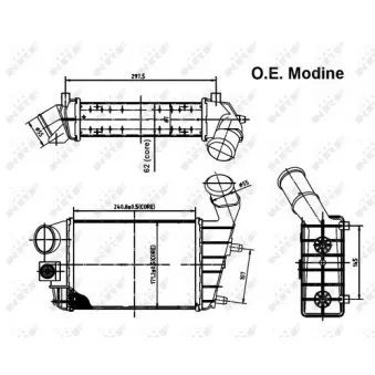 Intercooler, échangeur NRF 30142