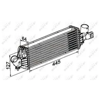 Intercooler, échangeur NRF 30533