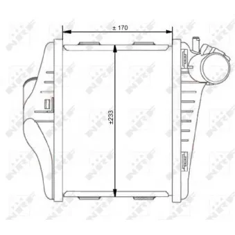 Intercooler, échangeur NRF 30537