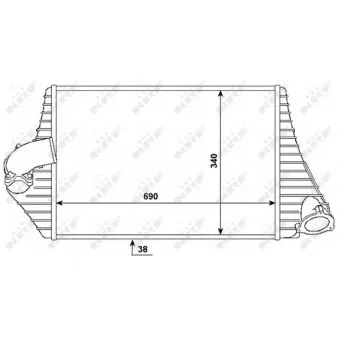 Intercooler, échangeur NRF 30783