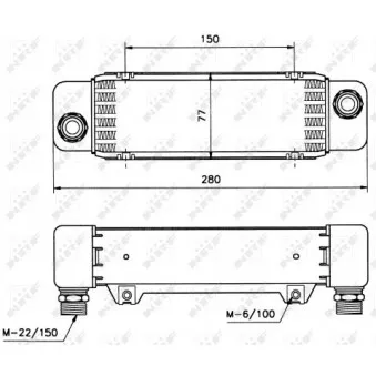 Radiateur d'huile NRF 31008