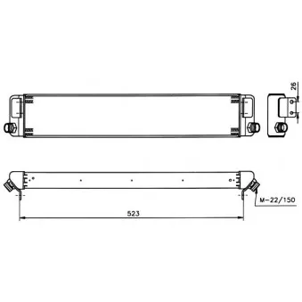 Radiateur d'huile NRF 31030