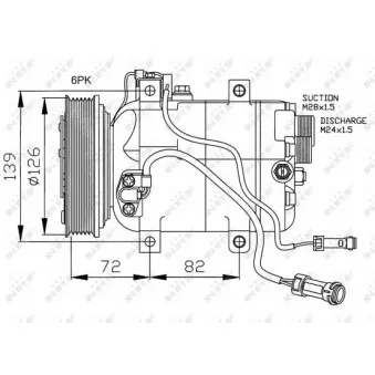 Compresseur, climatisation NRF 32027G