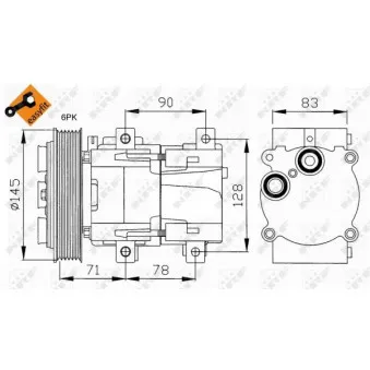 Compresseur, climatisation NRF 32076