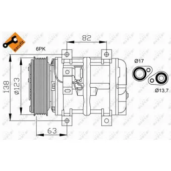 Compresseur, climatisation NRF 32112G