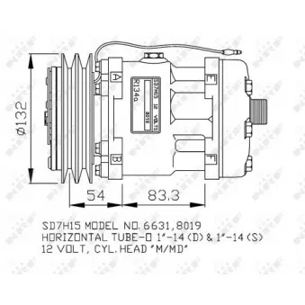 Compresseur, climatisation NRF 32138G