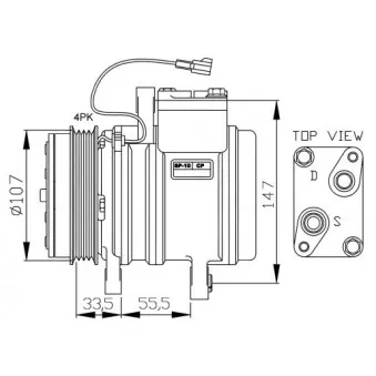 Compresseur, climatisation NRF 32143G