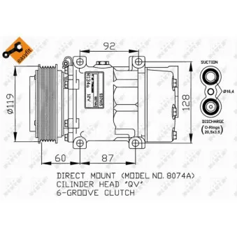 Compresseur, climatisation NRF 32170G
