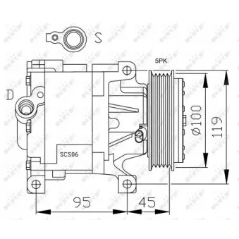 Compresseur, climatisation NRF 32183G