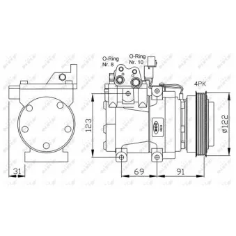 Compresseur, climatisation NRF 32200G