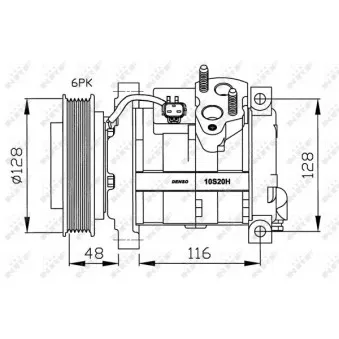 Compresseur, climatisation NRF 32203G