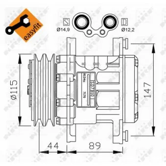 Compresseur, climatisation NRF 32207G