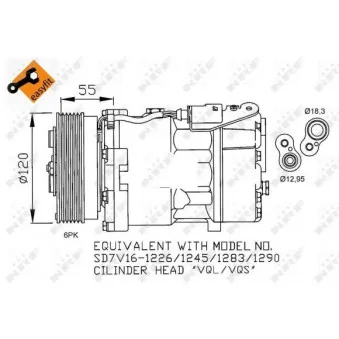 Compresseur, climatisation NRF 32255